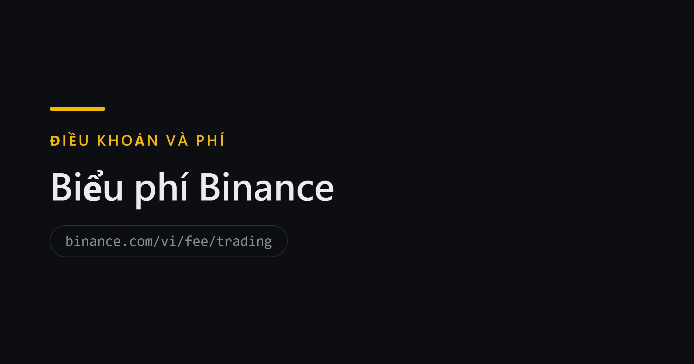 Biểu phí Binance