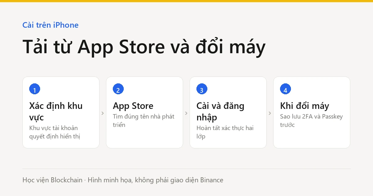 Cài đặt trên iPhone và khi đổi máy (hình minh họa)