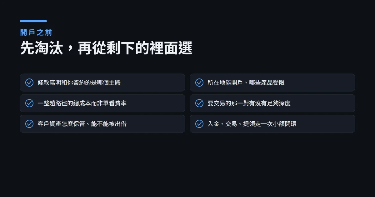 加密貨幣交易所怎麼選：地區、費用、流動性與安全