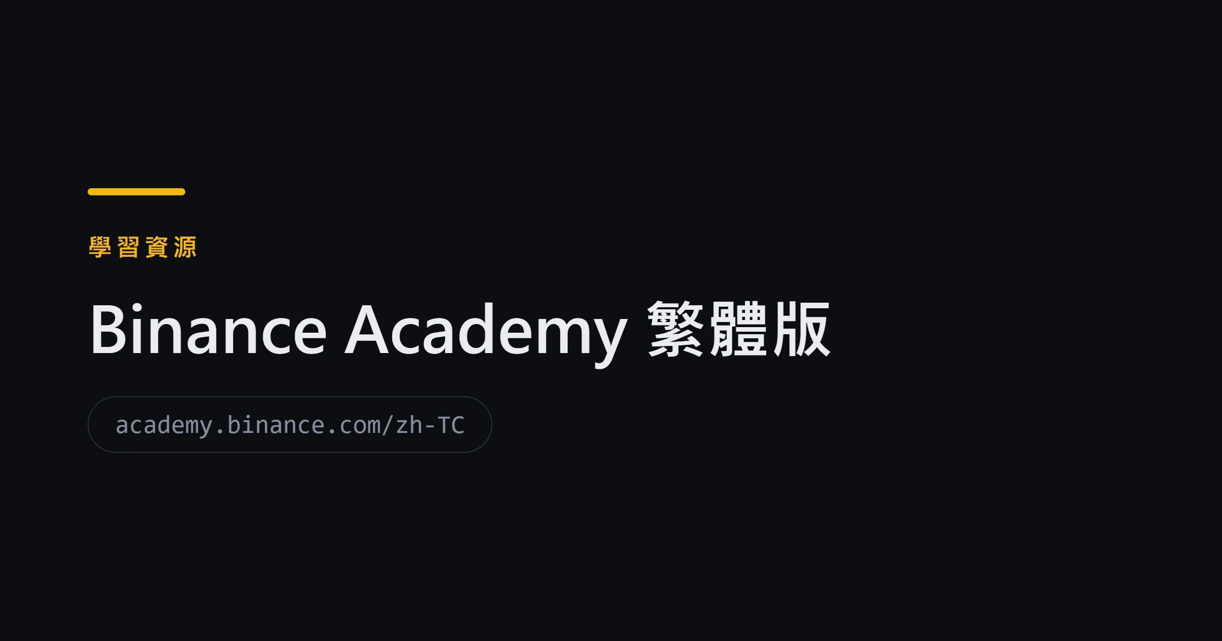 Binance Academy（繁體）